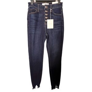 KanCan Tristen Button Up Dark Wash Jeans Skinny Button Fly Women’s Size 5 / 26
